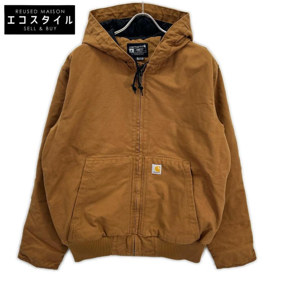 carhartt カーハート 104050 ブラウン ルーズフィット ウォッシュド ダック ジャケット M Carhartt（カーハート） 104050 ブラウン ルーズフィット ウォッシュド