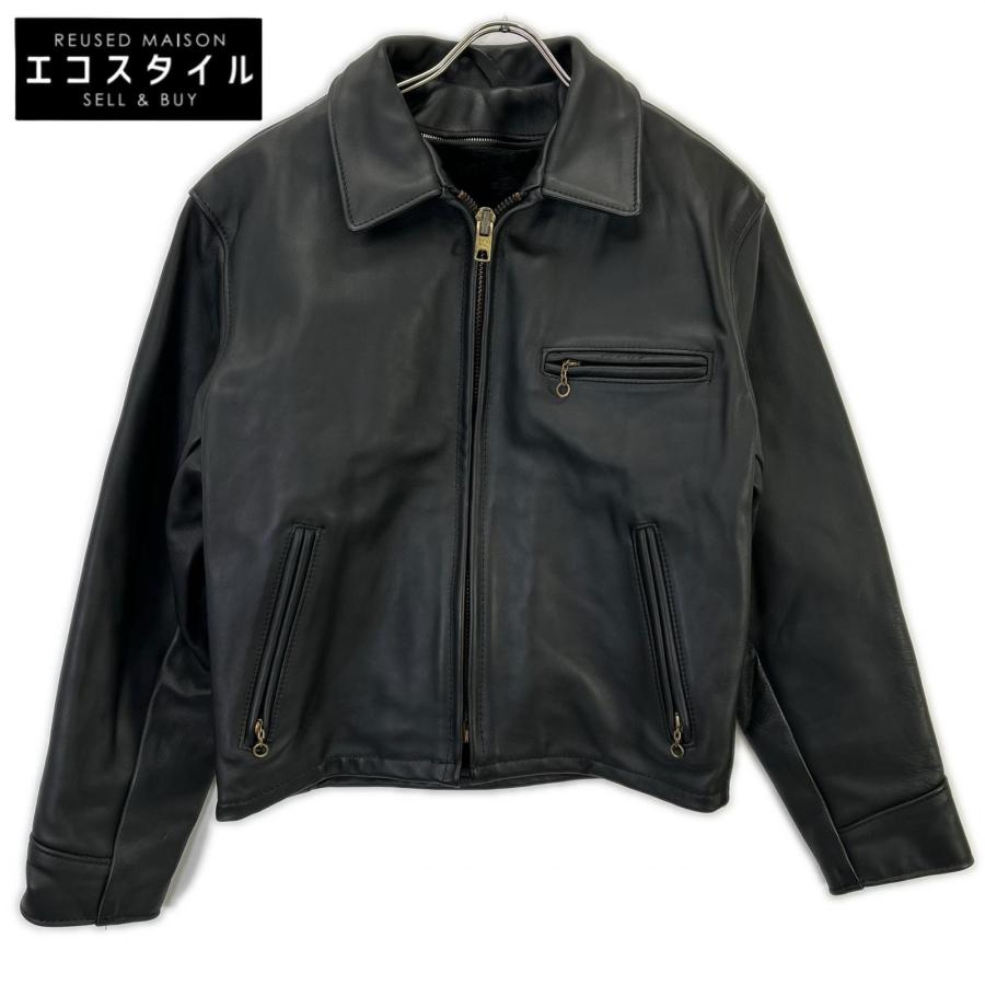 Schott N.Y.C（ショット） SCHOTT AT-101E ブラック カーフレザー 