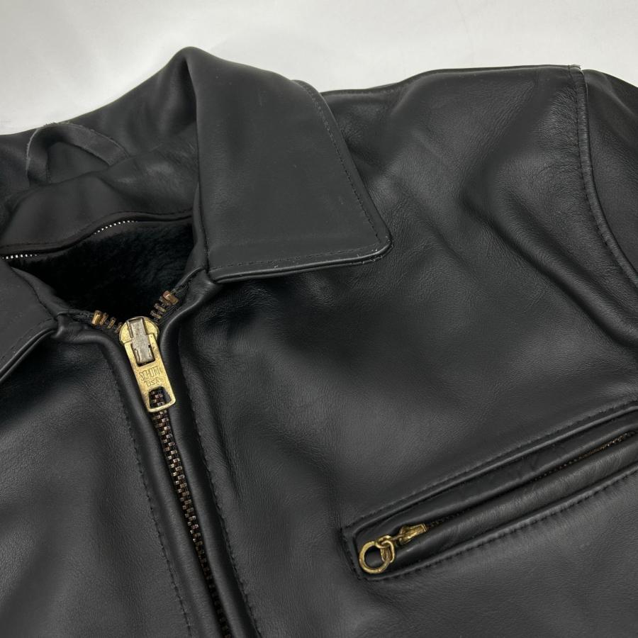 Schott N.Y.C（ショット） SCHOTT AT-101E ブラック カーフレザー