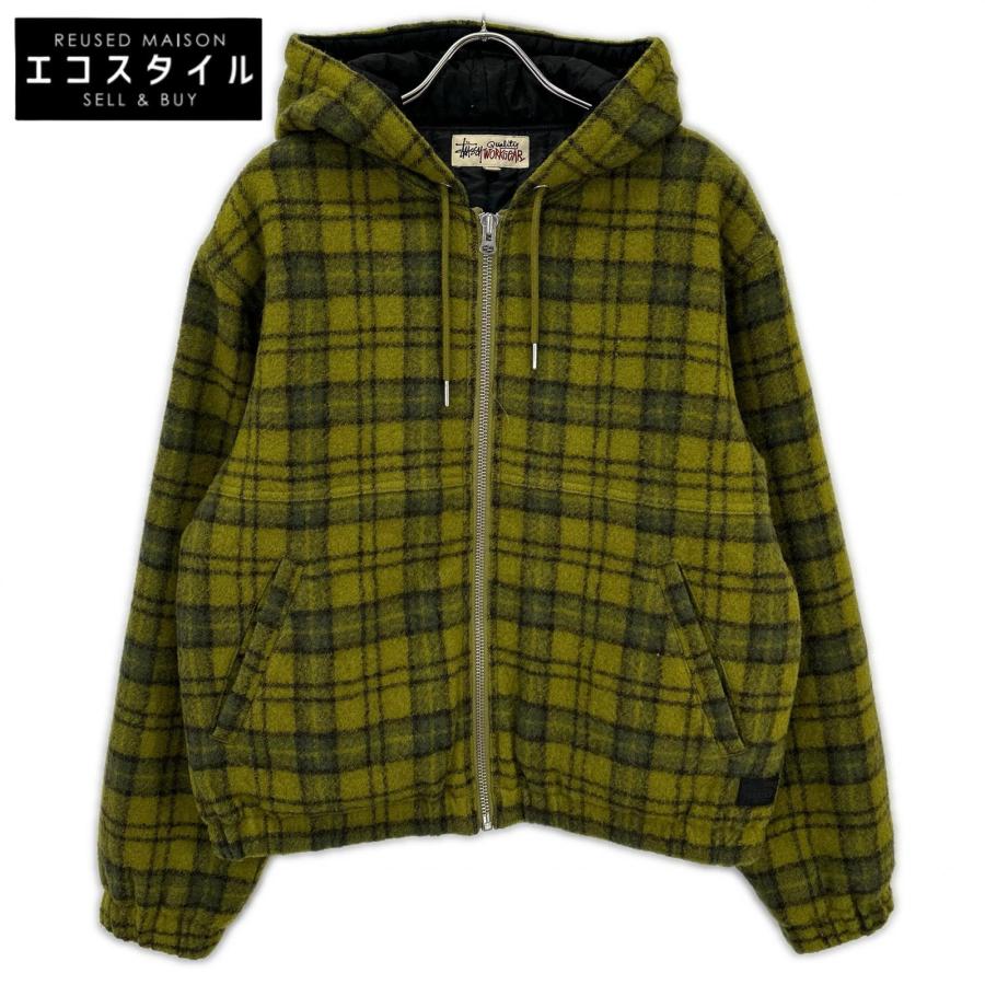 STUSSY（ステューシー） 24AW 115811 グリーン チェック WOOL PLAID