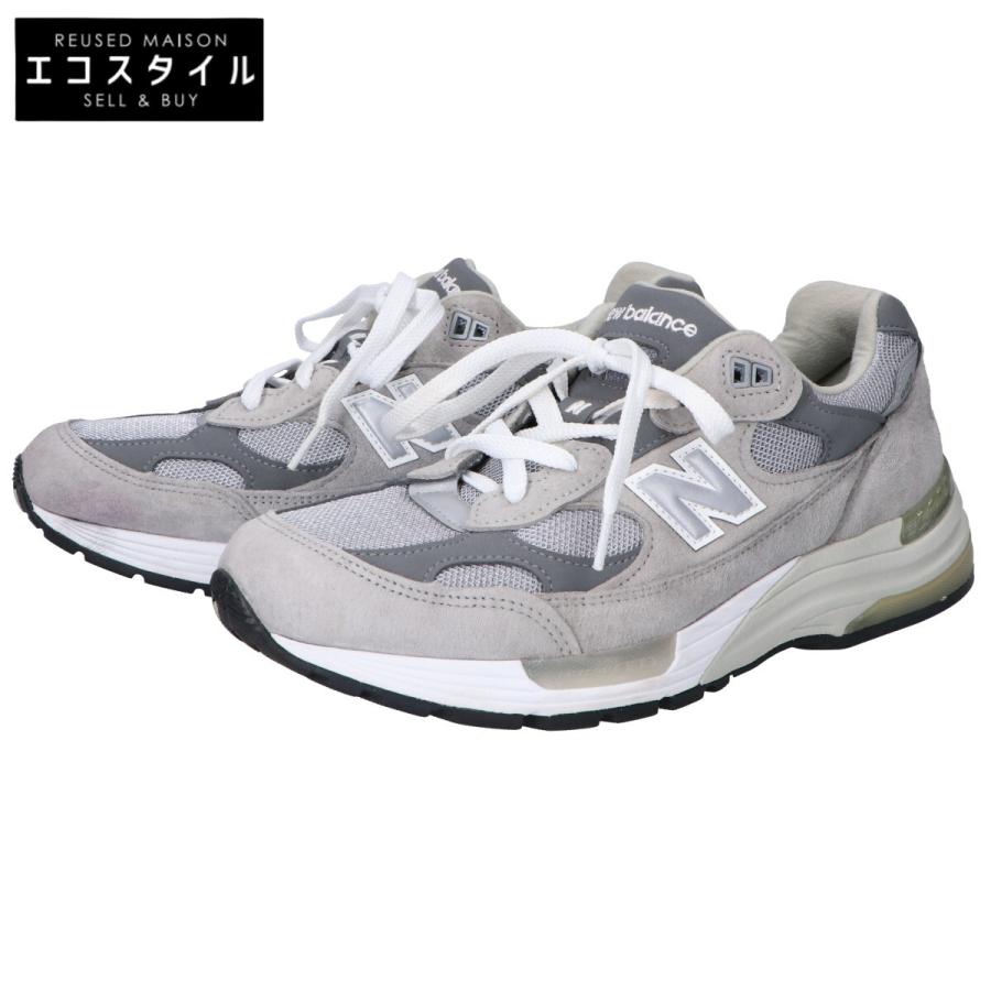 New Balance（ニューバランス） M992GR グレー スエード スニーカー 