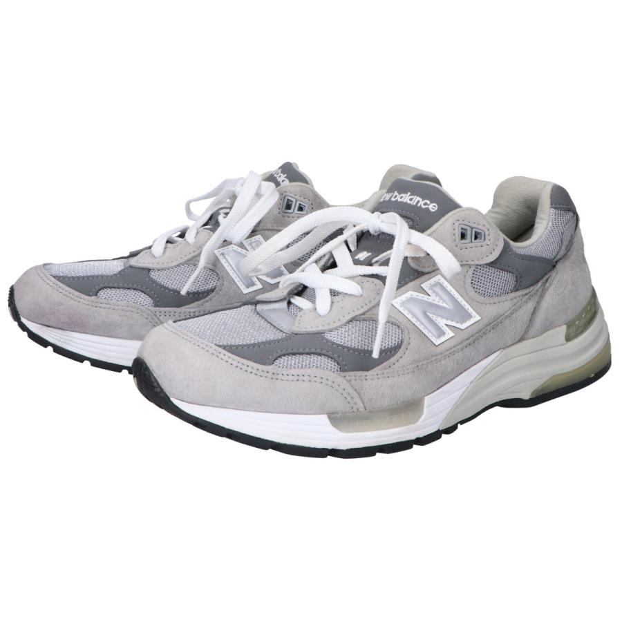 New Balance（ニューバランス） M992GR グレー スエード スニーカー 