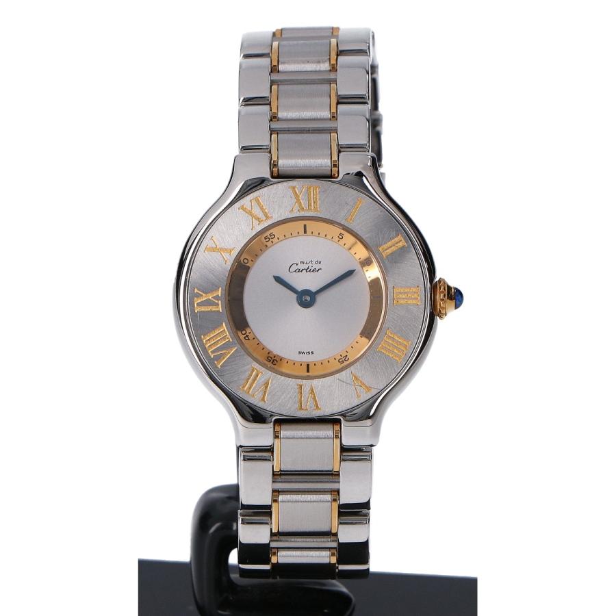 Cartier（カルティエ） 美品 W10073R6 マスト21 SM シルバー文字盤 SS