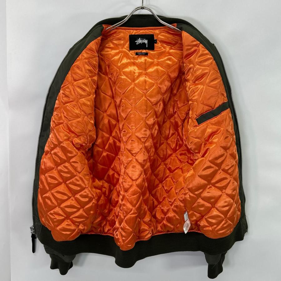 STUSSY（ステューシー） カーキ MA-1 フライトジャケット カーキ L