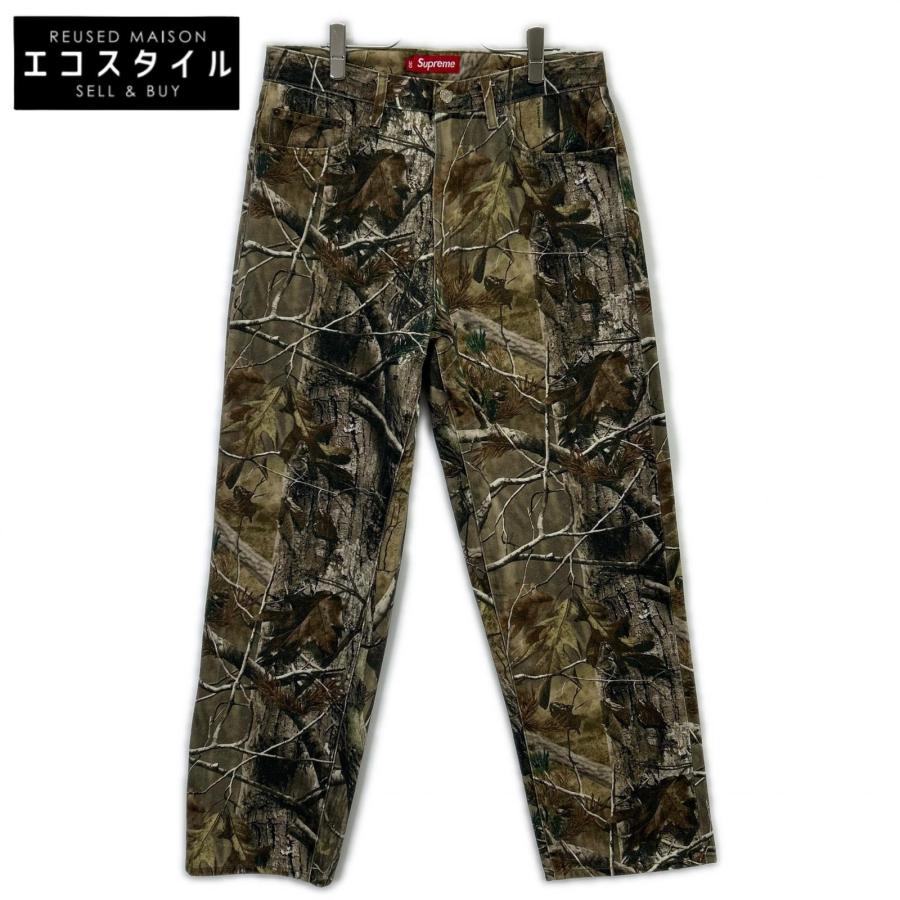 シュプリーム 25FW ｶｰｷ ﾘｱﾙﾂﾘｰ AP ｶﾓ ﾊﾞｷﾞｰｼﾞｰﾝ 30 Supreme（シュプリーム） 25FW カーキ リアルツリー AP カモ バギー