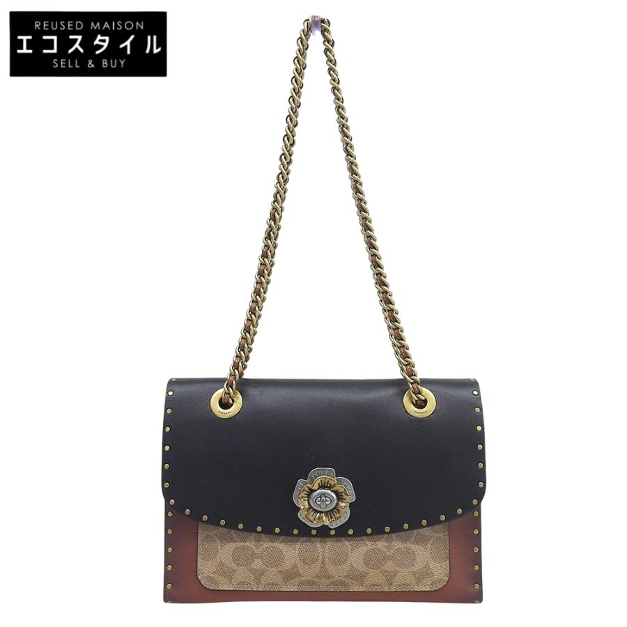 COACH（コーチ） チェーン ショルダーバッグ レディース ブラウン 