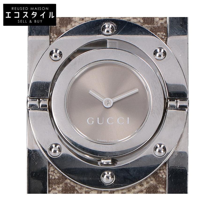 GUCCI（グッチ） 112 トワールコレクション ワイドバングル QZ時計