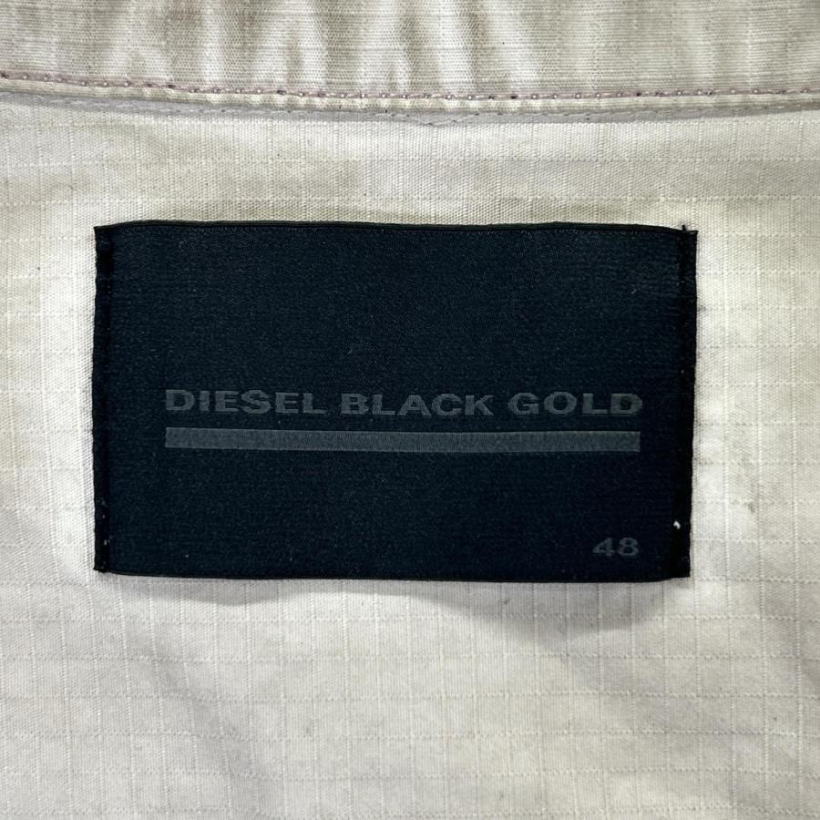 DIESEL BlackGold ディーゼルブラックゴールド 【国内正規】ヴィンテージ加工 ワークジャケット 48 国内正規/ DIESEL BlackGold ディーゼルブラックゴールド ヴィンテージ