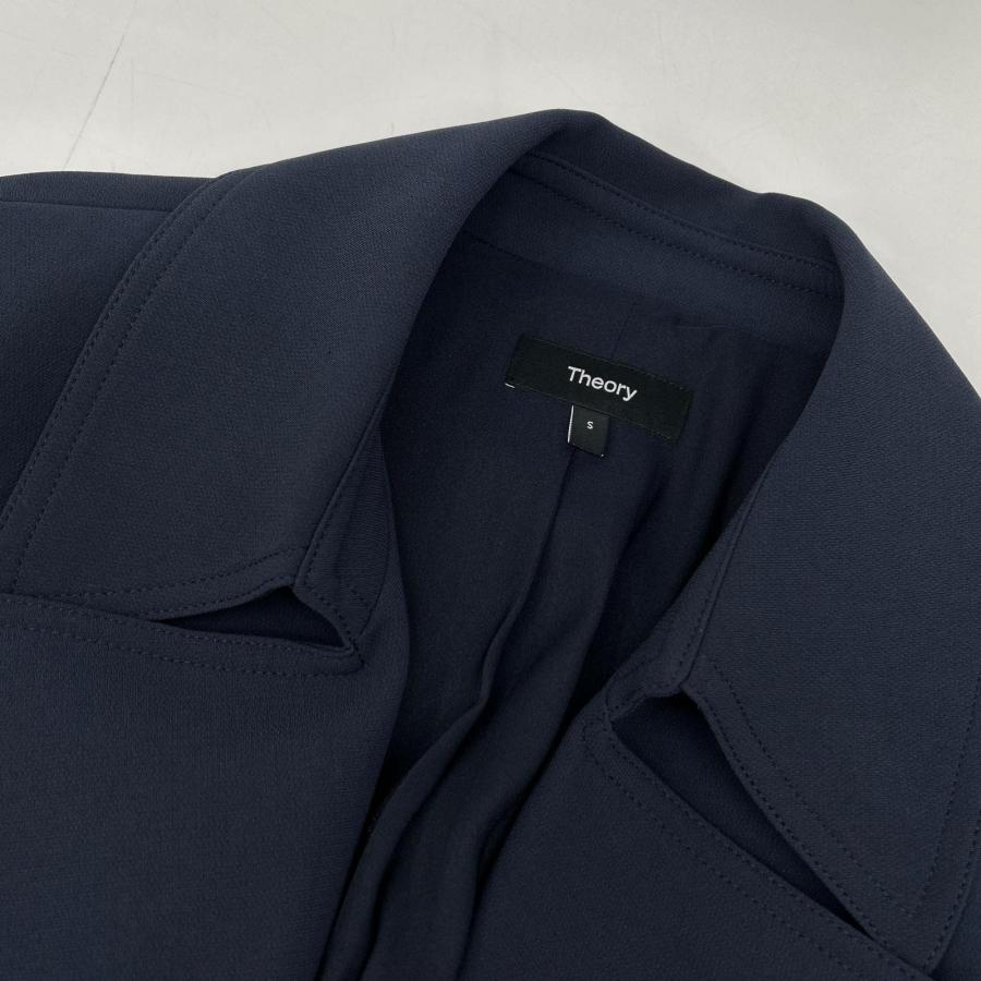 theory（セオリー） 24年 ネイビー トレンチコート ネイビー S コート