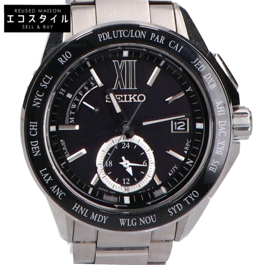 SEIKO（セイコー） 8B54-0BF0 ブライツ ブラック文字盤 電波ソーラー 