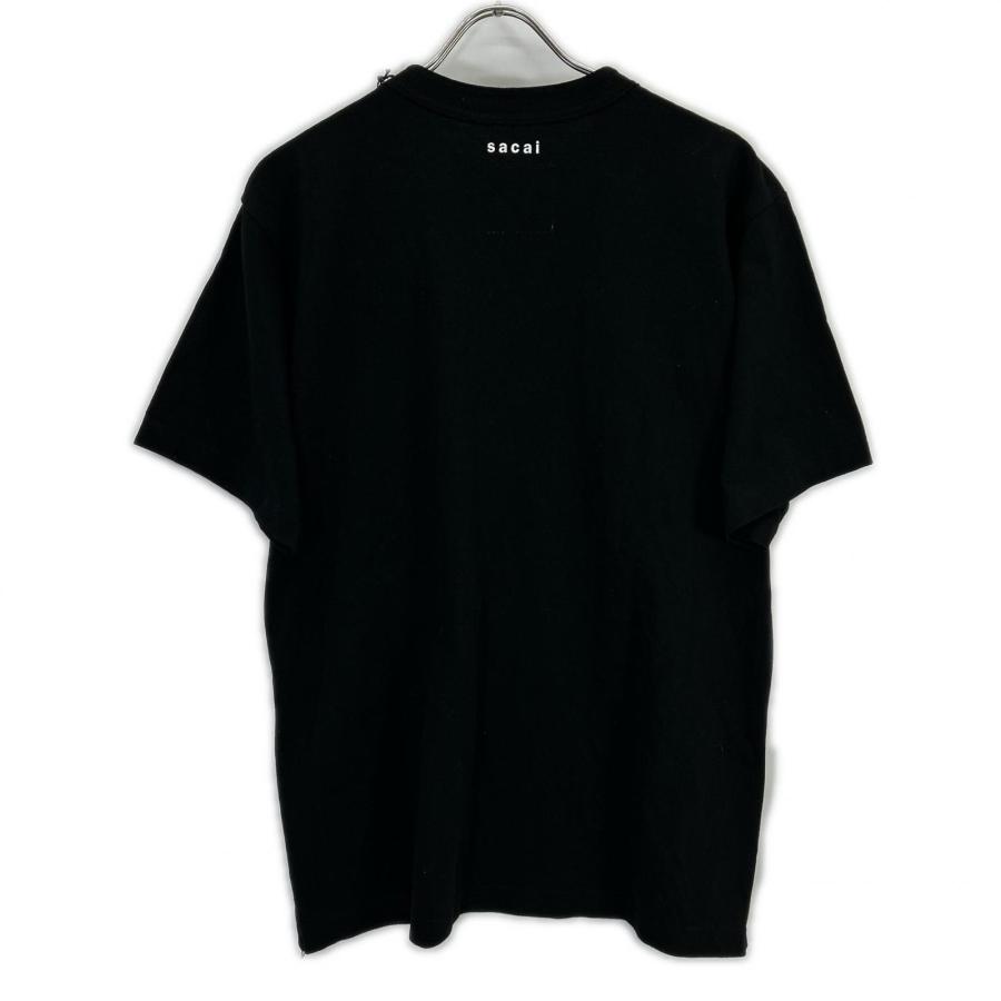sacai サカイ  SCM-332 ﾌﾞﾗｯｸ Side Zip Cotton T-Shirt 4 sacai（サカイ） SCM-332 ブラック Side Zip Cotton T-Shirt 4 メンズ