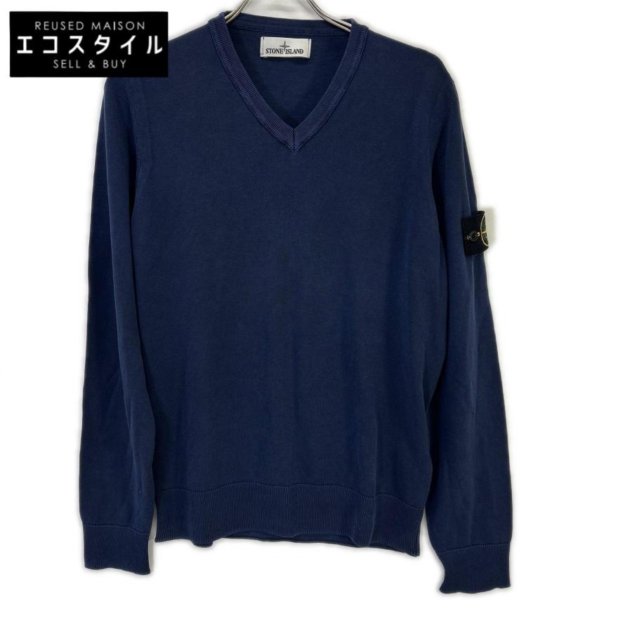 STONE ISLAND ストーンアイランド 6015545B8 インディゴ Vネック