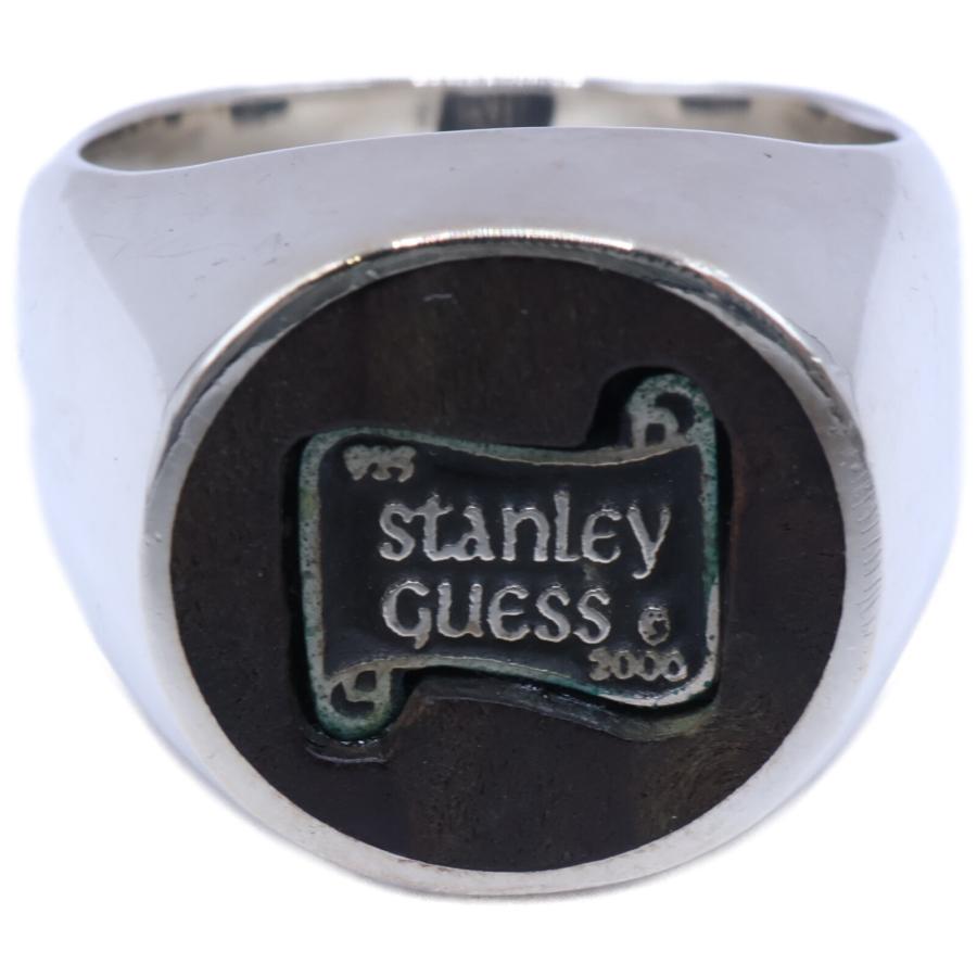 スタンリーゲス ラージラウンドウッドリング STANLEY GUESS スタンリーゲス ラージ ラウンドウッド ロゴインレイド