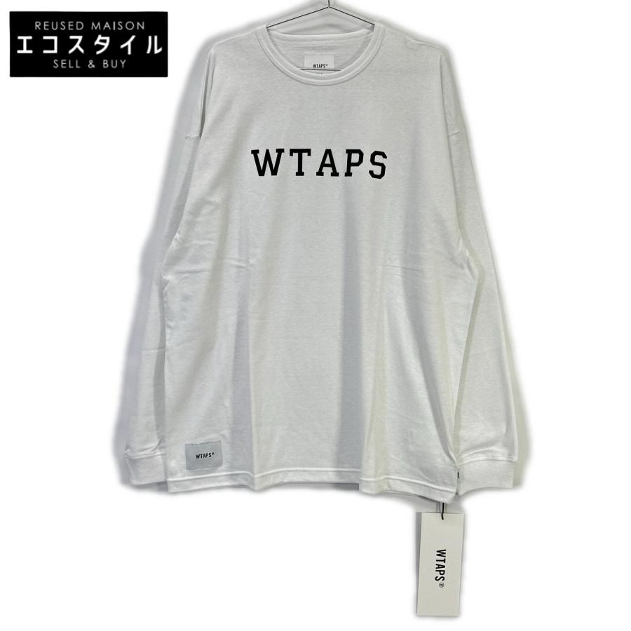 トップス WTAPS 18AW CPO/SHIRT WTAPS ダブルタップス 251ATDT-CSM18 ホワイト ACADEMY Tシャツ X04