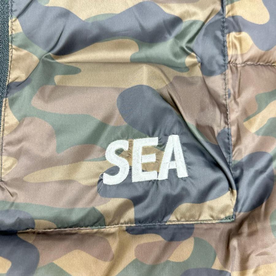 TAION タイオン ×SEA カモフラ インナーダウン ジャケット ブラウン