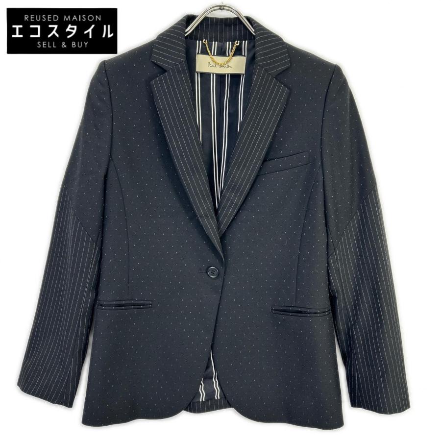 Paul Smith（ポール・スミス） ブラック ドット×ストライプ 切り替え 