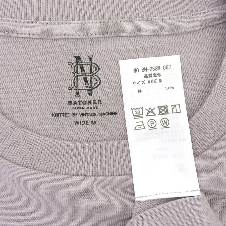 新品同様 BATONER バトナー CHOMA CREW NECK 半袖 Tシャツ トップス