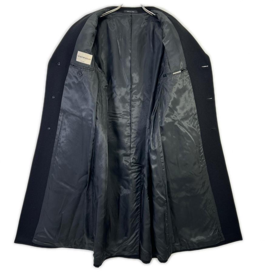 90s エンポリオアルマーニ レザーコート サイズ48 ブラック ラムレザー EMPORIO ARMANI EMPORIOARMANI エンポリオアルマーニ 20012 ブラック