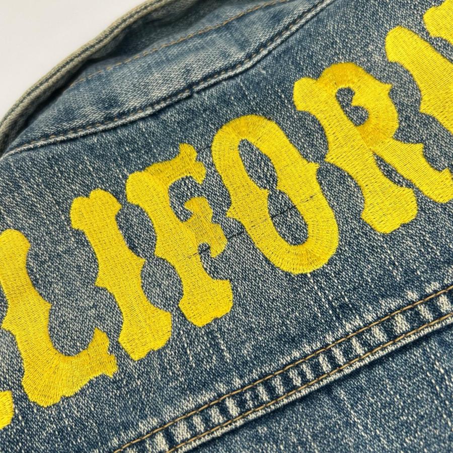 Wrangler（ラングラー） ブルー カリフォルニア刺繍 ジップ デニム