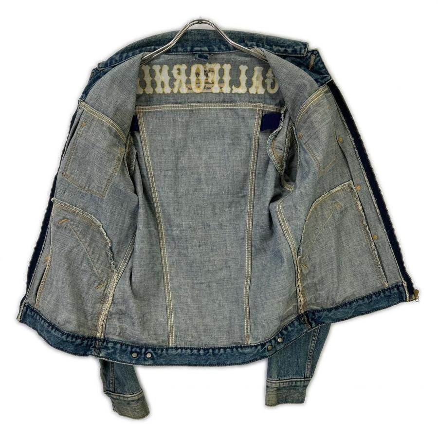 Wrangler（ラングラー） ブルー カリフォルニア刺繍 ジップ デニム
