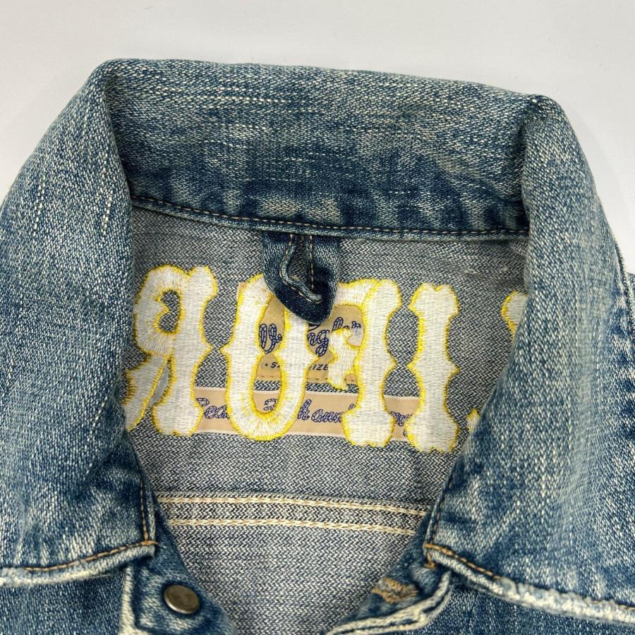 Wrangler（ラングラー） ブルー カリフォルニア刺繍 ジップ デニム