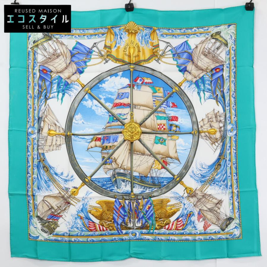 HERMES（エルメス） VIVE LE VENT 風よ吹け カレ90 シルク スカーフ