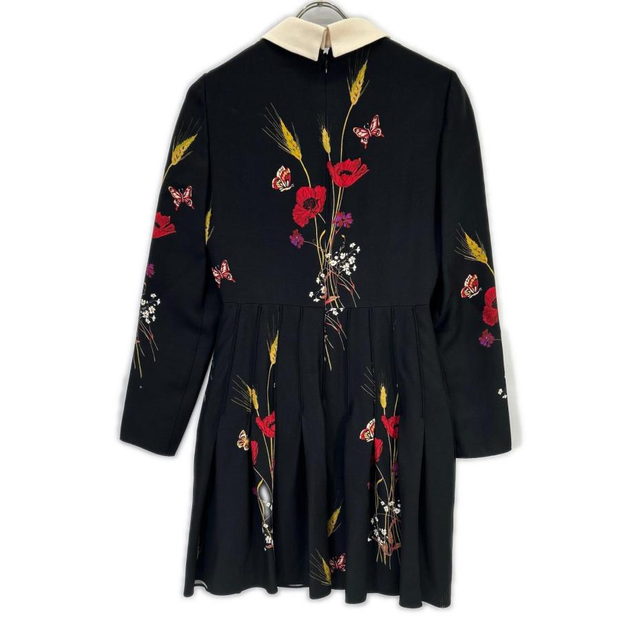 VALENTINO ヴァレンティノ RB3VAKY24GK ブラック ウールシルク 花柄 
