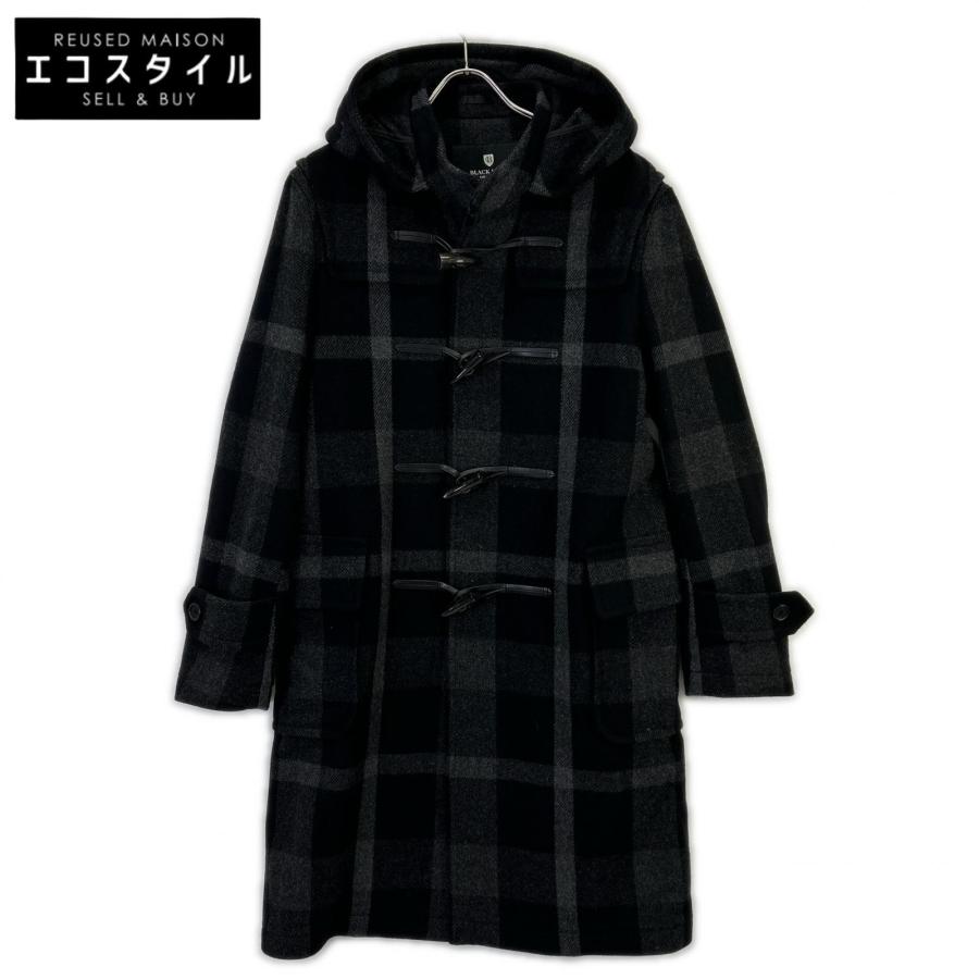 【美品】ブラックレーベルクレストブリッジ チェック 総柄 ダッフルコート M ブラックレーベルクレストブリッジ 美品 チェック柄 ダッフルコート