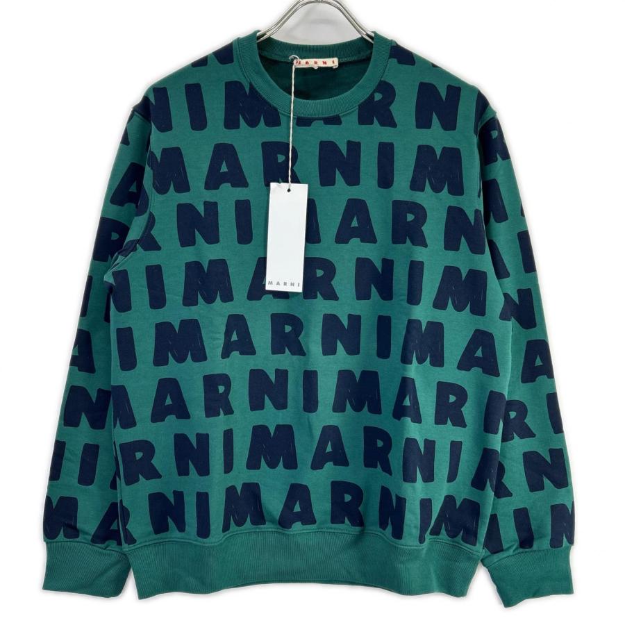 MARNI（マルニ） M00601-M00MW グリーン 総柄 クルーネックプル 