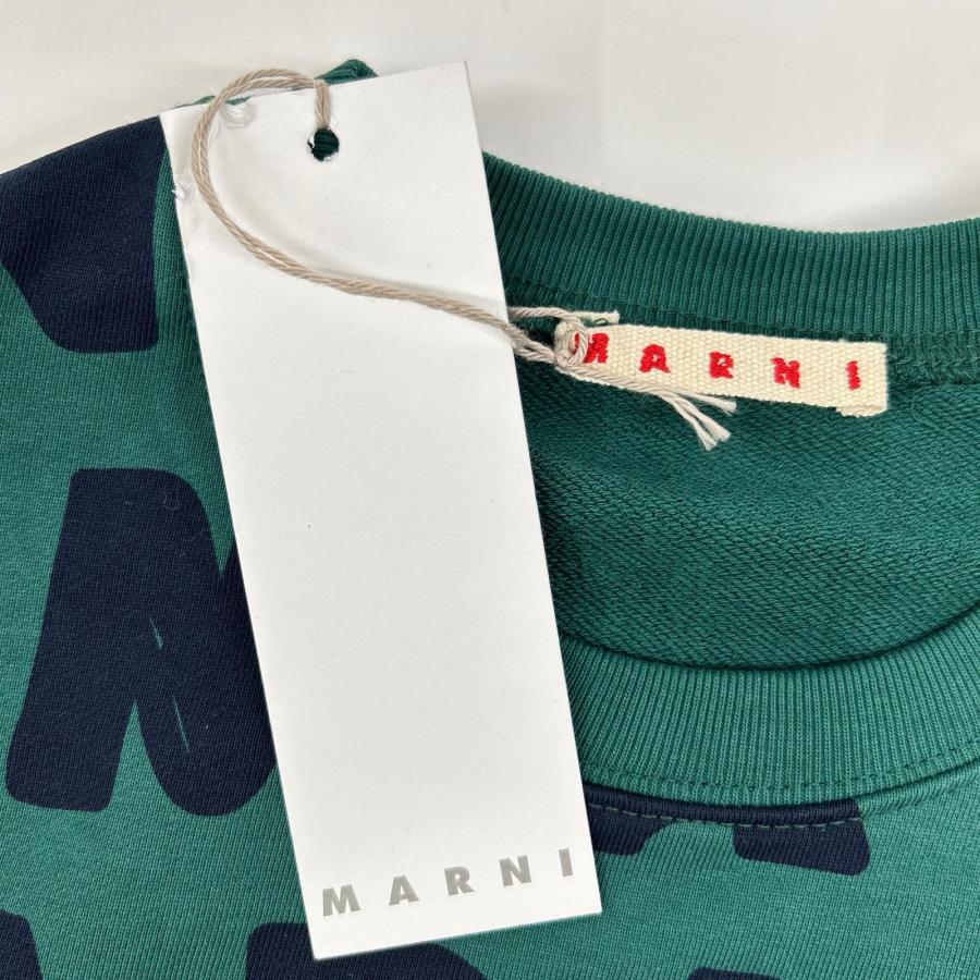 MARNI（マルニ） M00601-M00MW グリーン 総柄 クルーネックプル 