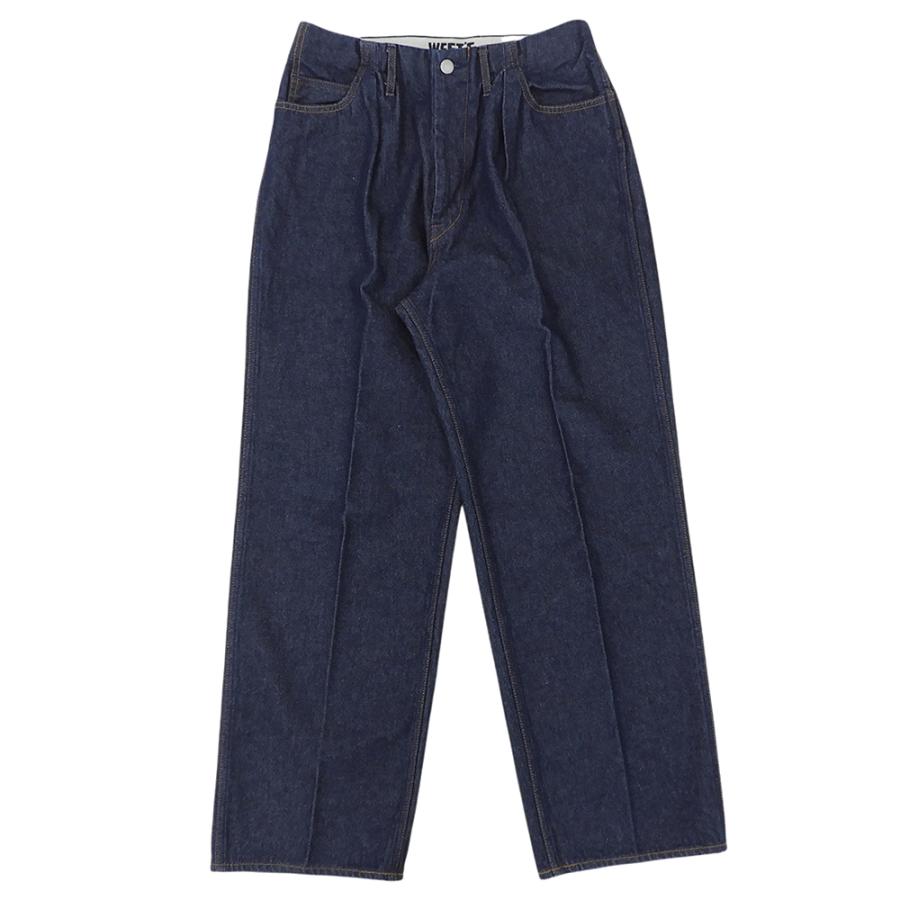 【美品】バギーデニムWESTOVERALLS ウエストオーバーオールズ　W33 WESTOVERALLS（ウエストオーバーオールズ） 美品 ウエストゴム デニム