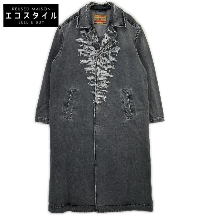 DIESEL（ディーゼル） 22AW D-ROKU-LONG チャコール クラッシュ加工 
