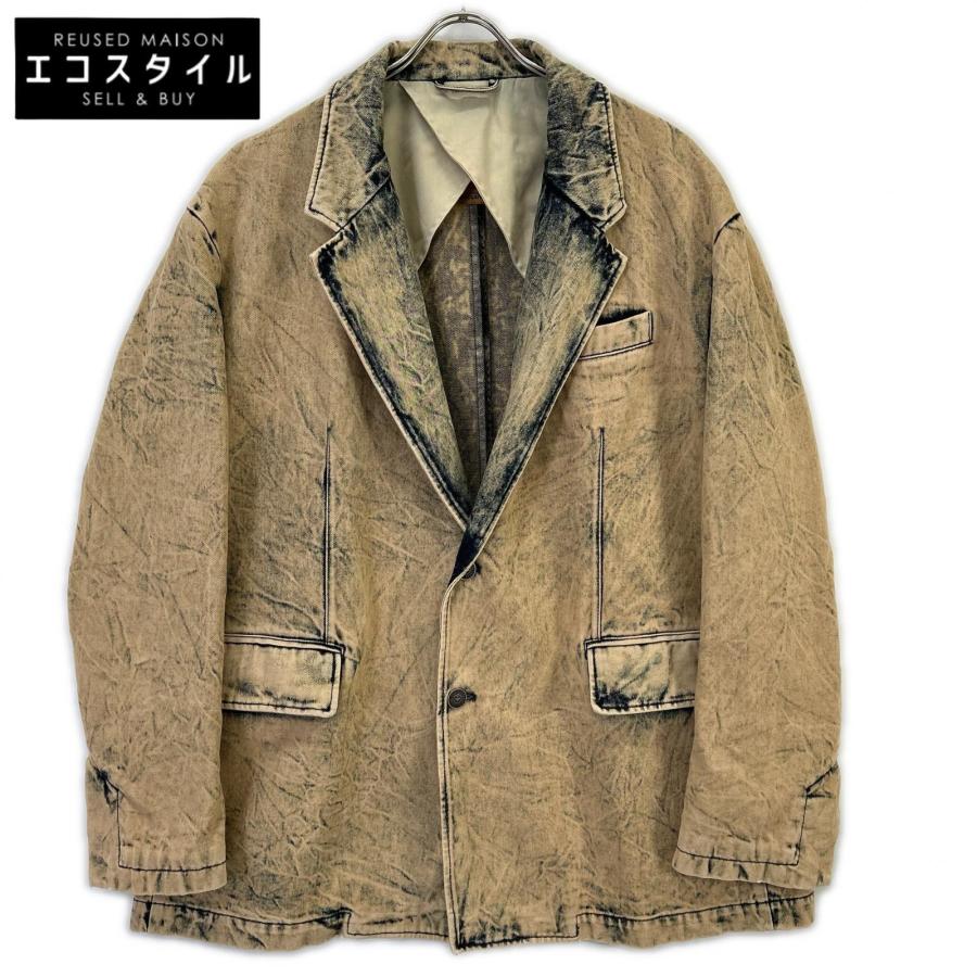 DIESEL（ディーゼル） ネイビー系 ブリーチ加工 デニムテーラード