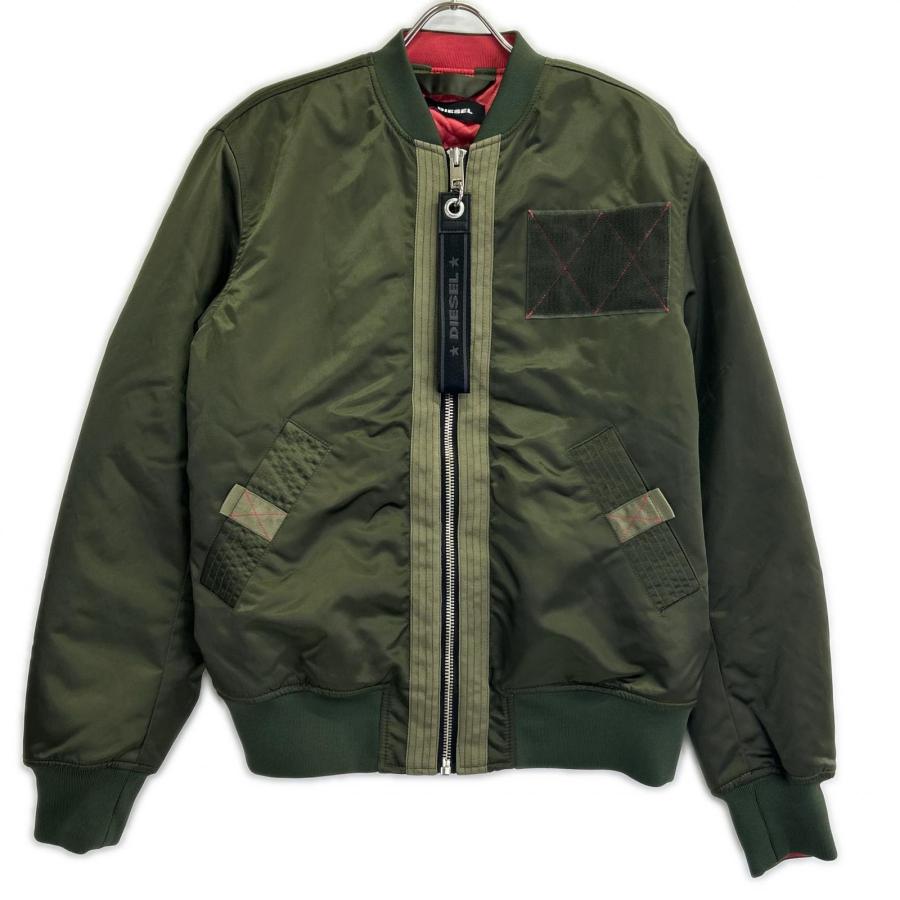 DIESEL（ディーゼル） 18SS カーキ ナイロン MA-1 ジャケット カーキ L 