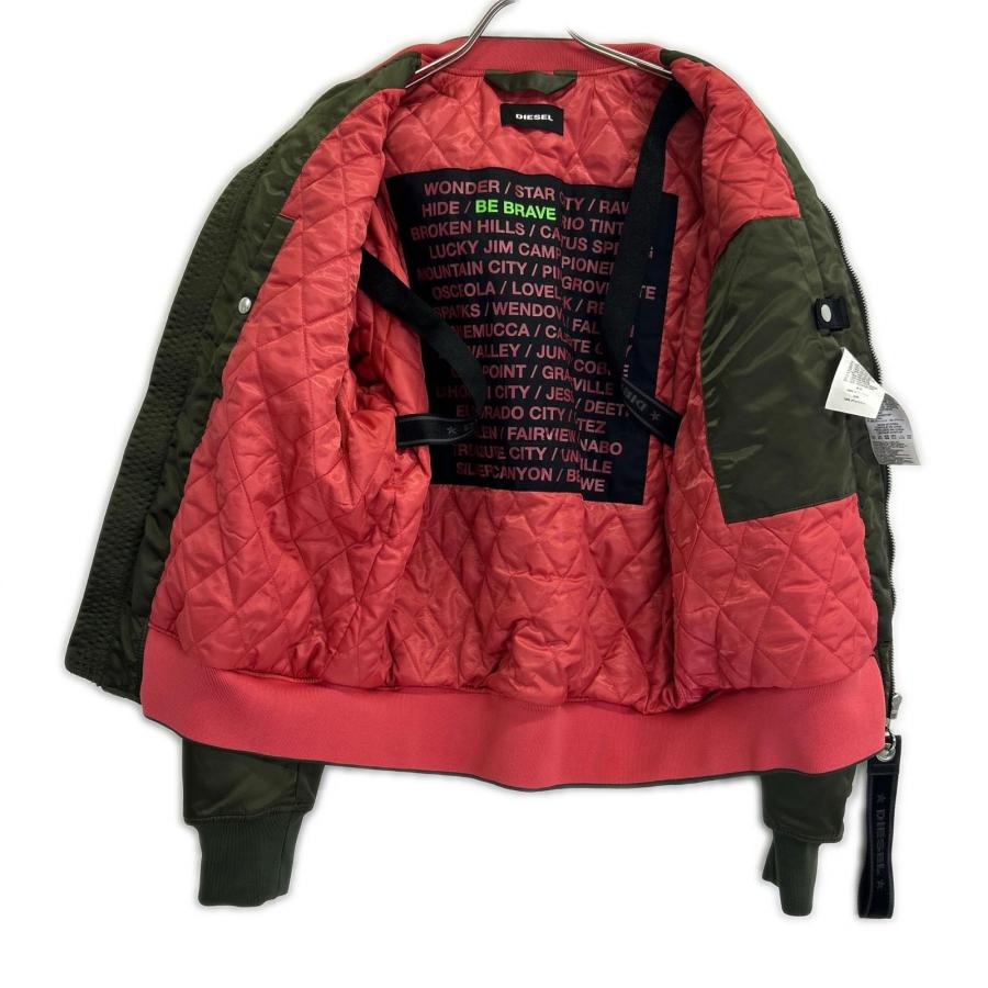 DIESEL（ディーゼル） 18SS カーキ ナイロン MA-1 ジャケット カーキ L 