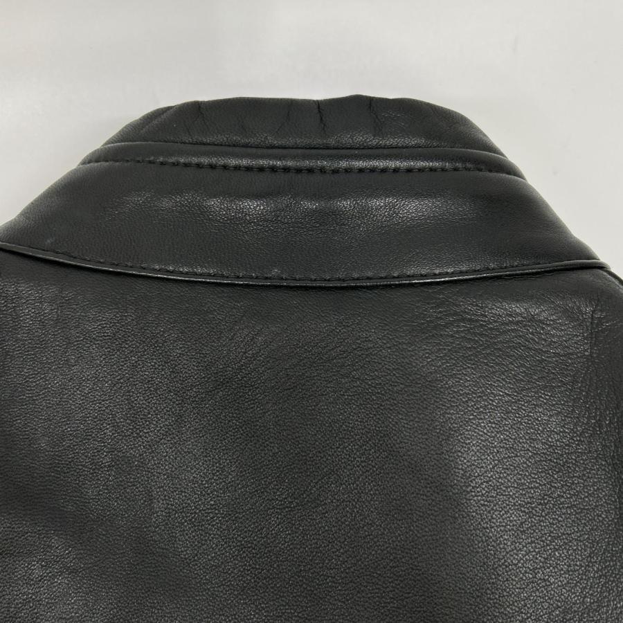 DIESEL（ディーゼル） ブラック ラムレザー シングルライダース