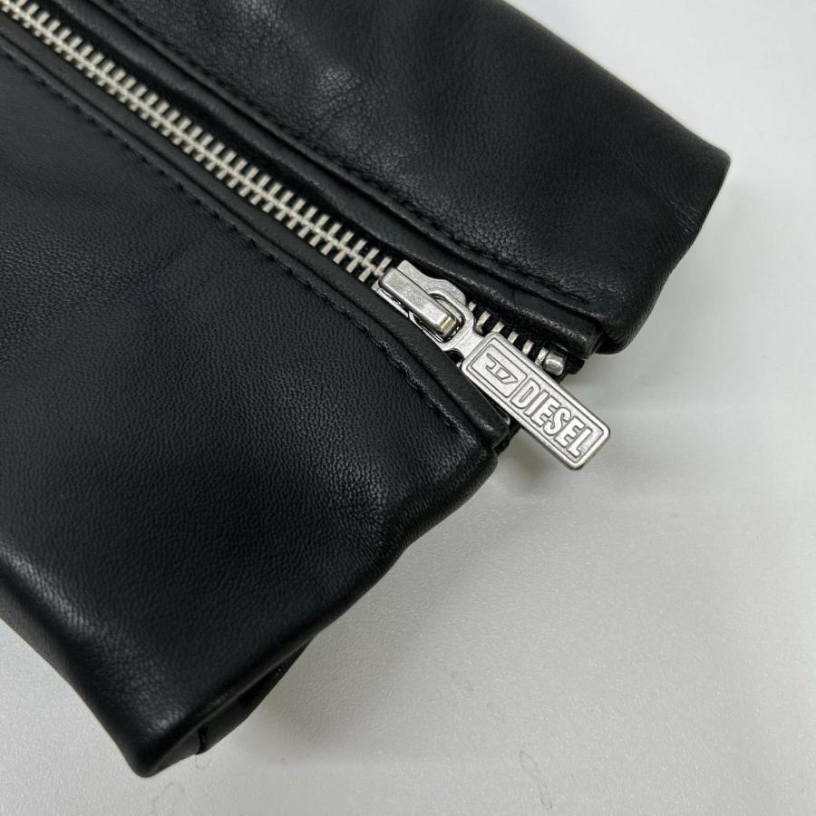 DIESEL（ディーゼル） ブラック ラムレザー シングルライダース