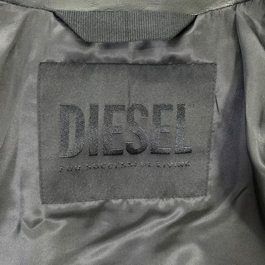 DIESEL（ディーゼル） ブラック ラムレザー シングルライダース