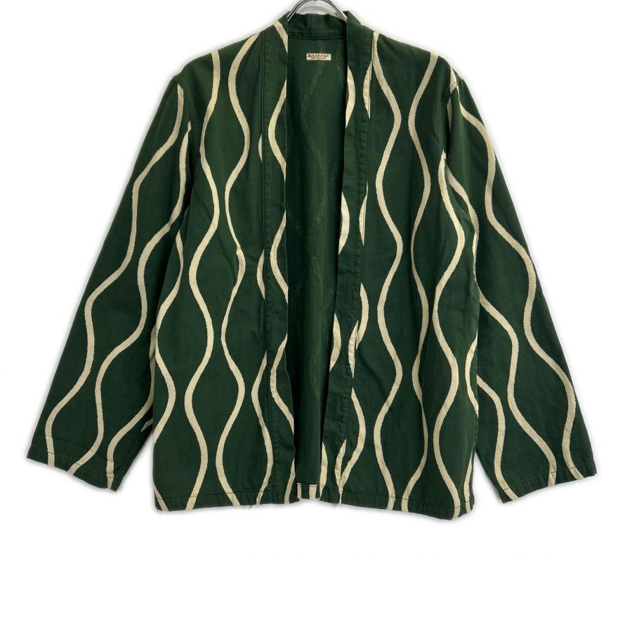 KAPITAL トラックジャケット グリーン サイズ3 KAPITAL（キャピタル） EK-1045 グリーン 酔縞柄 カカシシャツ