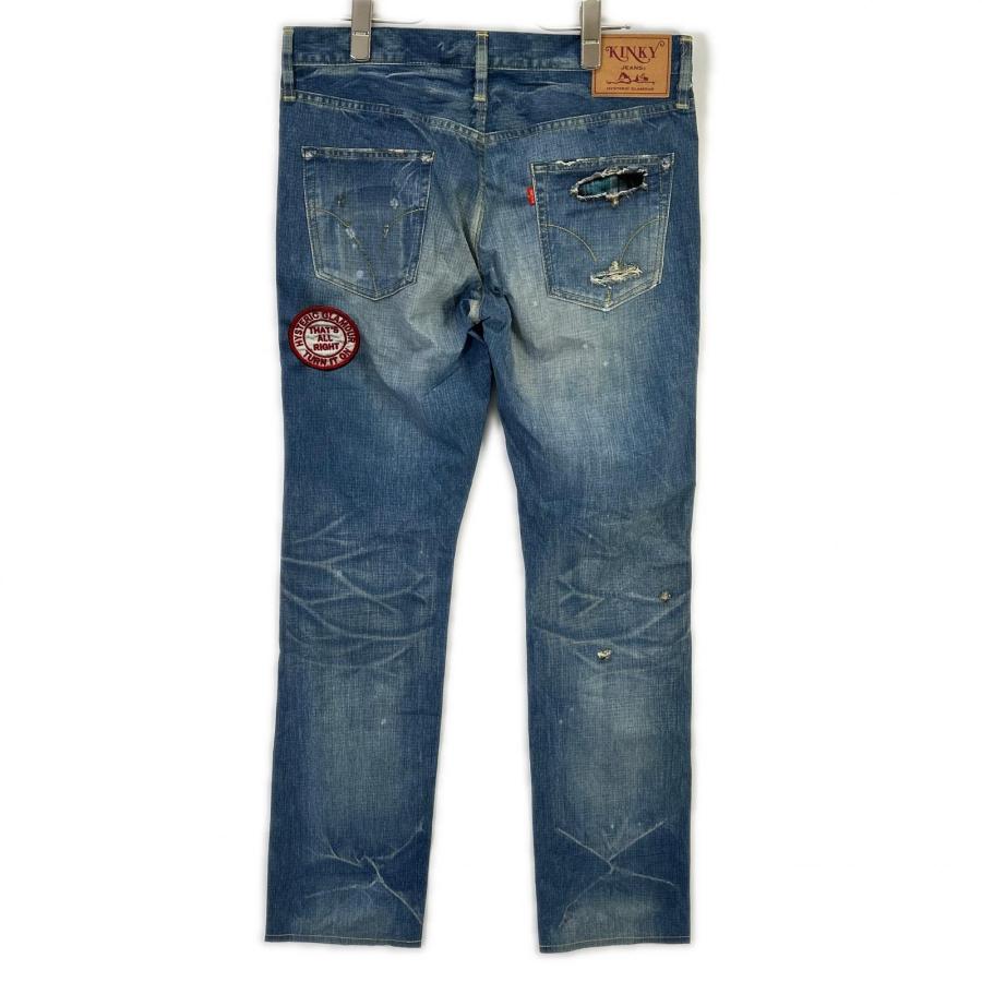 美品/ HYSTERIC GLAMOUR ヒステリックグラマー 02182AP06 ブルー 転写