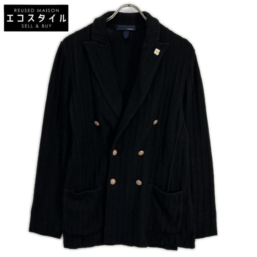 LARDINI（ラルディーニ） JRLJM57Y ブラック コットン ニット 
