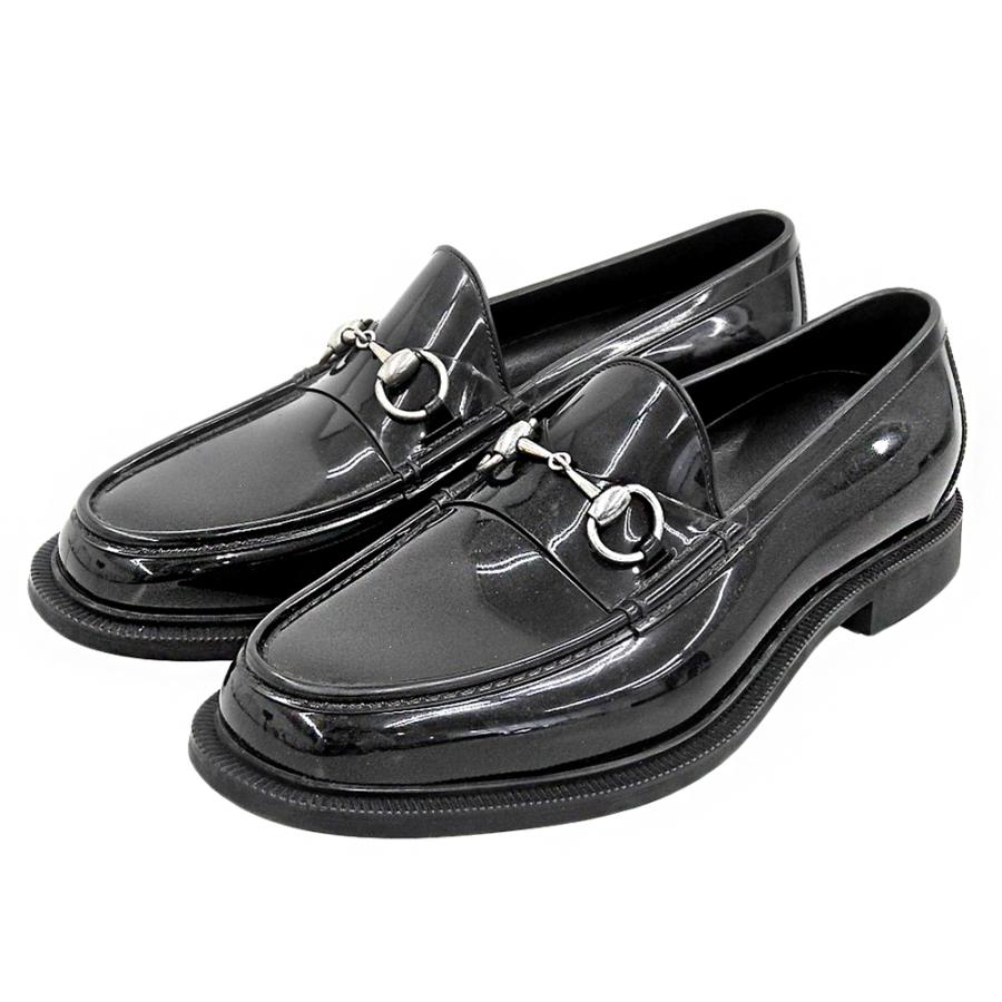 GUCCI メンズ ホースビット ローファー スリッパ 7 美品 ブラック 7 GUCCI（グッチ） ホースビット ローファー シューズ メンズ ブラック 7