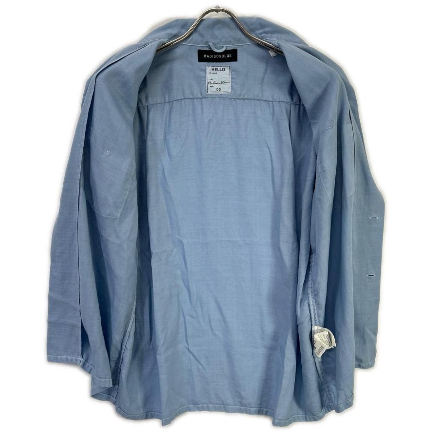 MADISON BLUE（マディソンブルー） ブルー レーヨン ボーリングシャツ