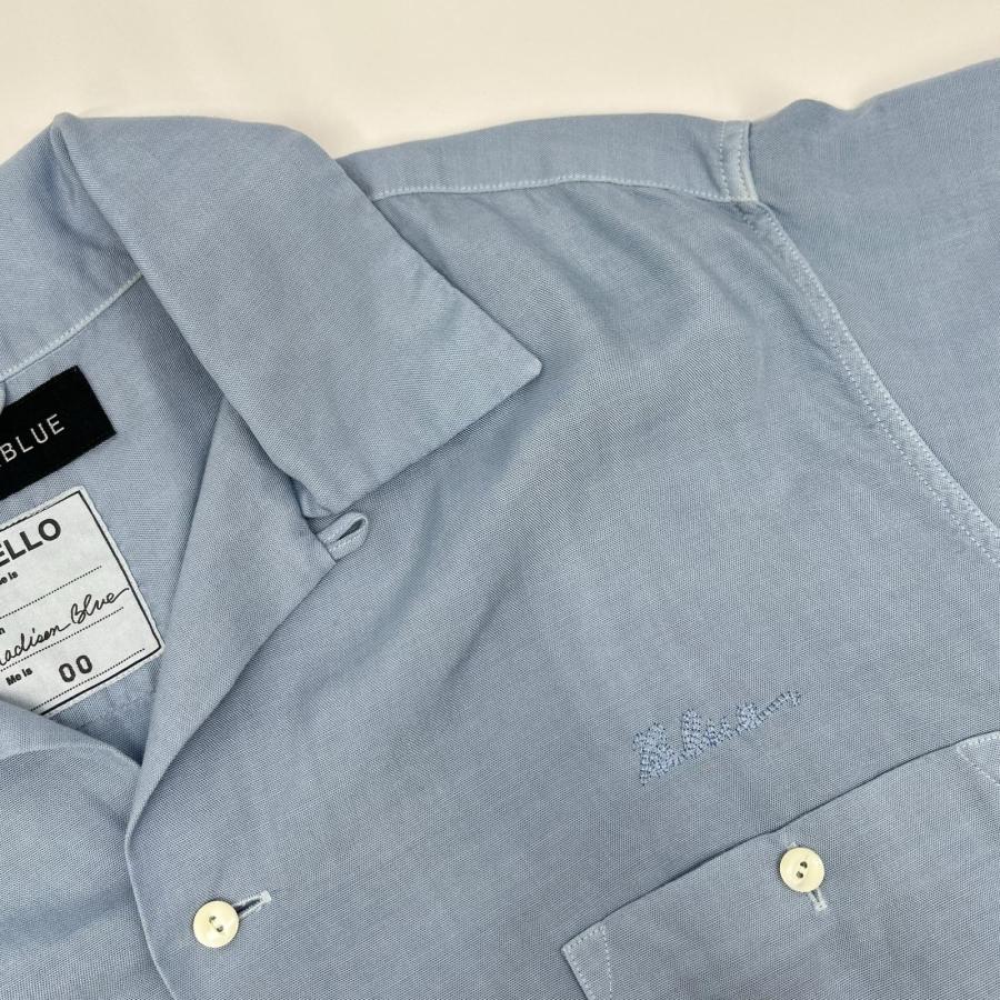 MADISON BLUE（マディソンブルー） ブルー レーヨン ボーリングシャツ