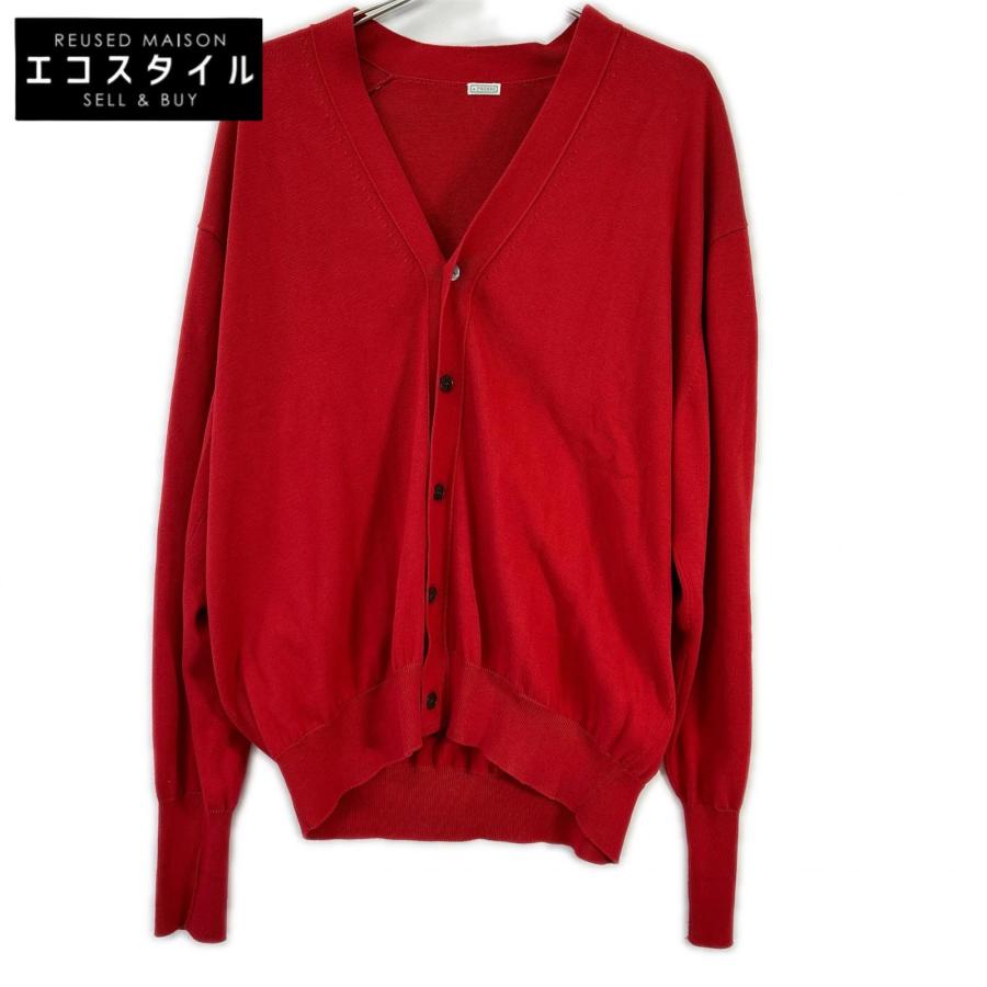 A.PRESSE（アプレッセ） 23SAP-03-02H レッド Cotton Knit Cardigan
