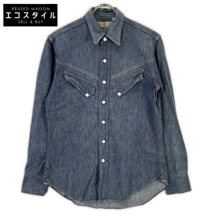WAREHOUSE ウェアハウス デニム ウエスタンシャツ WAREHOUSE（ウエアハウス） ブルー デニムウエスタンシャツ インディゴ