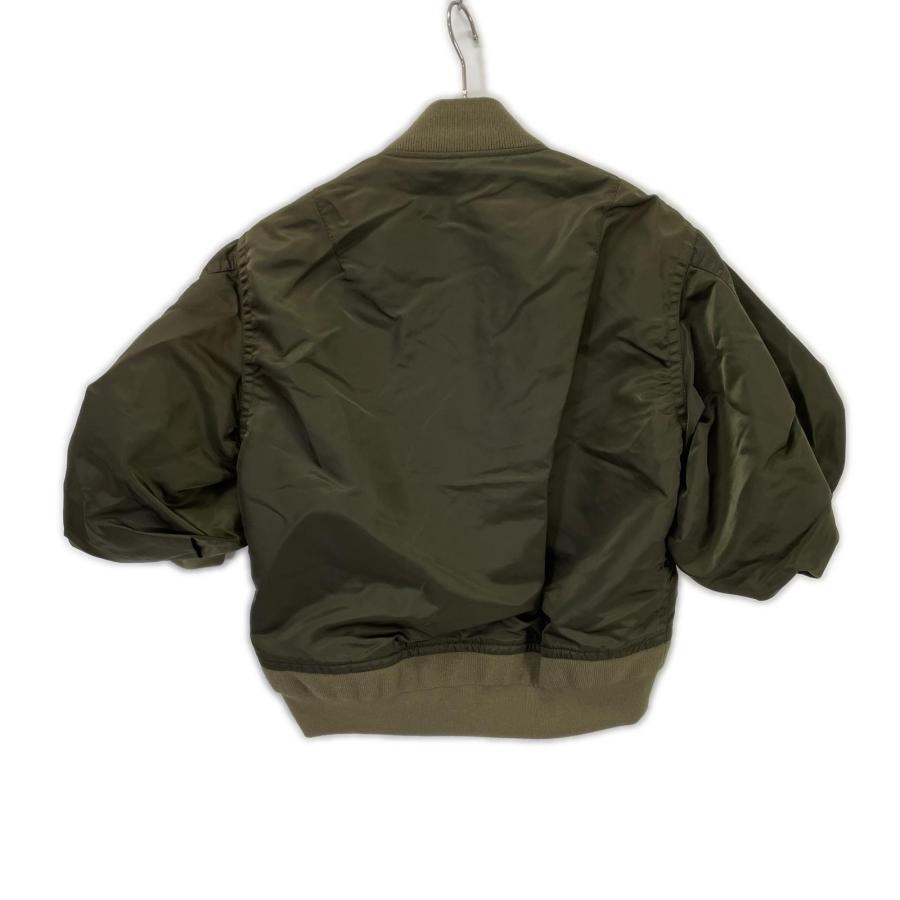 sacai MA-1 ナイロンジャケット カーキ 2 美品 sacai（サカイ） 22-06062 カーキ Nylon Twill Blouson Bomber Jacket