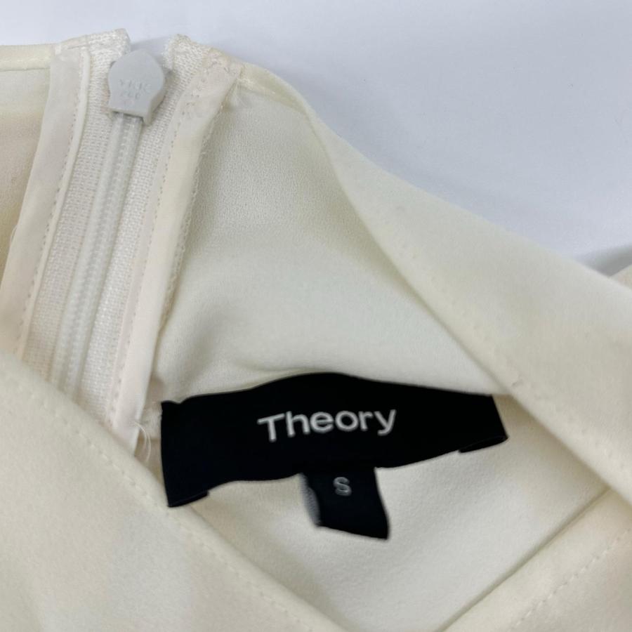 theoryセオリー スタンドカラーブラウス　アイボリー theory（セオリー） 01-0308212-150 アイボリー スタンドカラー