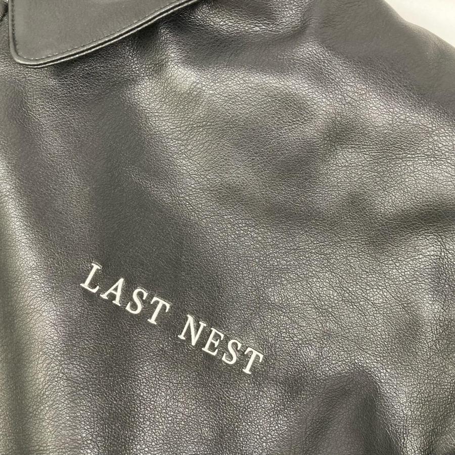 LAST NEST ラストネスト ブラック デタッチャブルフーデッドブルゾン