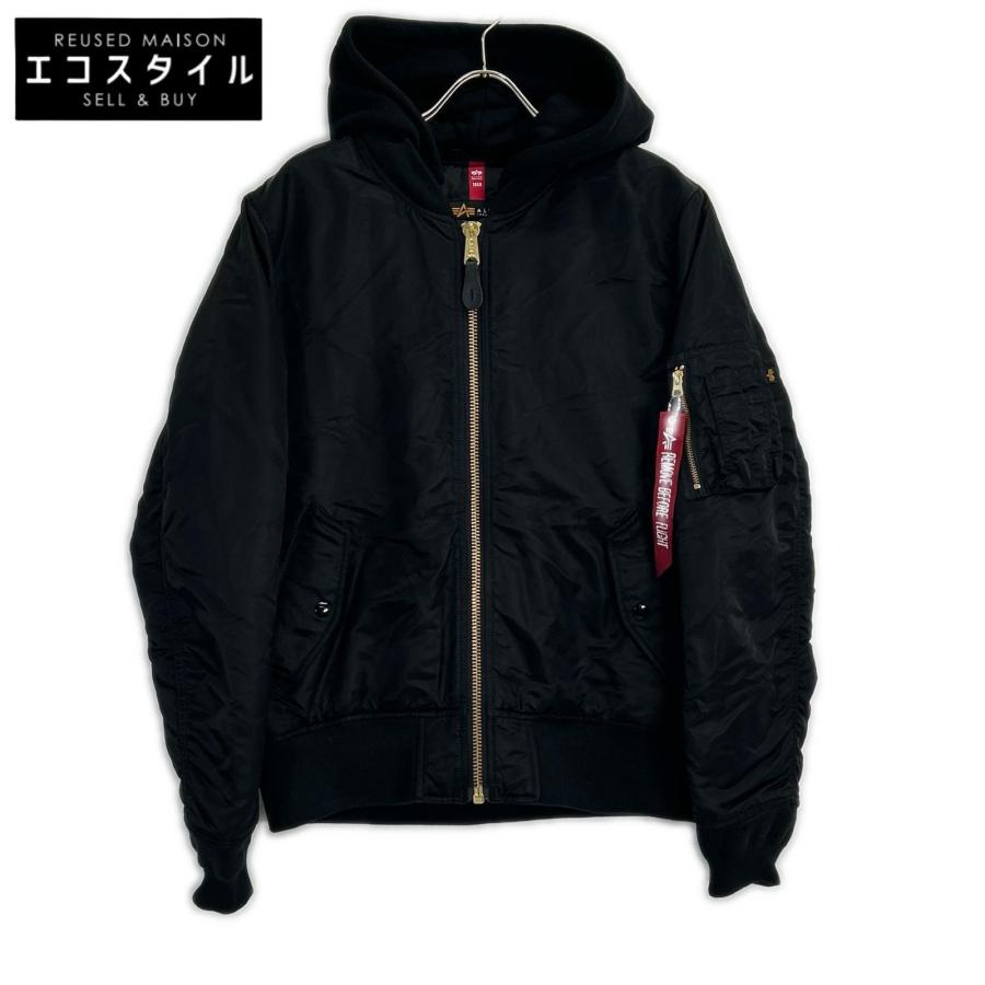 アルファ　ALPHA TA0130-201 2WAY フード付きMA-1 Alpha Industries（アルファ・インダストリーズ） TA0130-201 ブラック